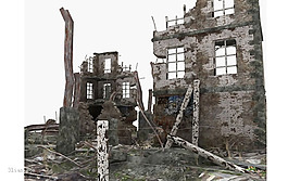 3D破旧建筑模型