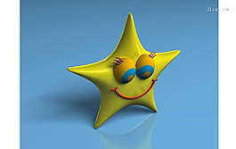 3D卡通星星模型