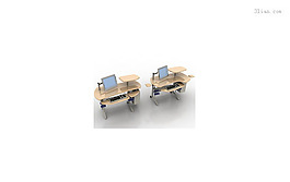 3d辦公桌模型