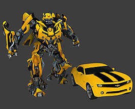 3D變形金剛大黃蜂模型