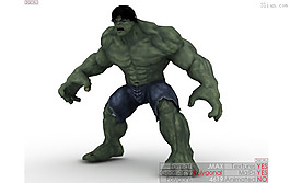 3D綠色魔獸模型