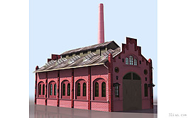 3D西方特色建筑模型