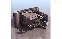 古董照相機3d模型