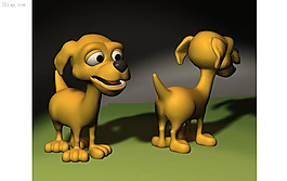 小狗3d模型