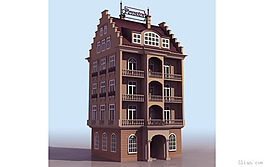 3D歐式建筑模型