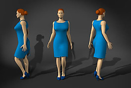 3D婦女模型