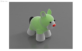 3D卡通動物模型