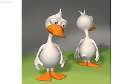 3D卡通鴨子模型