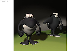 3D卡通鲨鱼模型