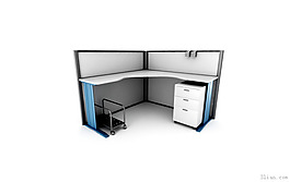 辦公桌3D模型