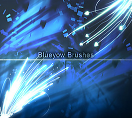 psd炫光花紋ps筆刷