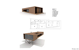 現(xiàn)代建筑3D模型