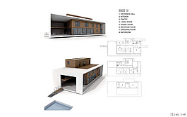 3D現(xiàn)代建筑模型