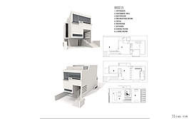 3D現(xiàn)代建筑模型