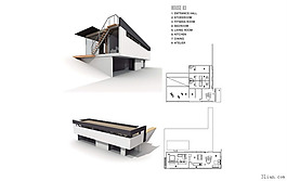 現(xiàn)代時尚建筑模型