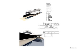 現(xiàn)代建筑3D模型