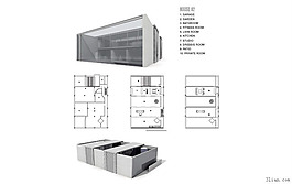 現(xiàn)代建筑3D模型
