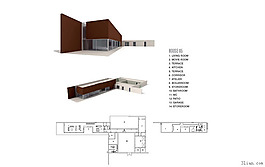 3D現(xiàn)代建筑模型