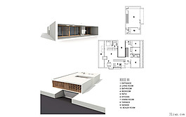現(xiàn)代辦公建筑3D模型