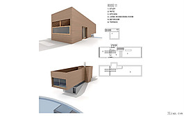 現(xiàn)代別墅3D模型