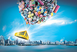 蘇寧電器創(chuàng)意海報PSD分層素材