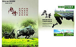 管理層行為規范手冊封面PSD素材