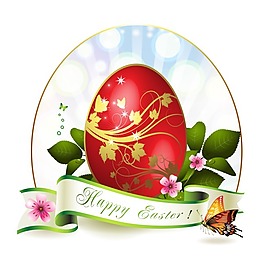 復(fù)活節(jié)快樂矢量卡片設(shè)計(jì)