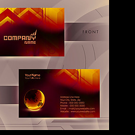 企業(yè)商務(wù)名片設(shè)計矢量下載