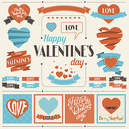 情人節復古設計元素