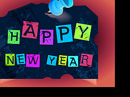 2013創(chuàng)意新年背景矢量圖