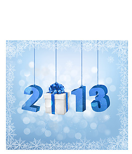 2013新年卡片矢量素材