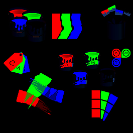 彩色噴繪涂料矢量素材
