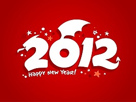 2012年圣誕節(jié)主題矢量圖