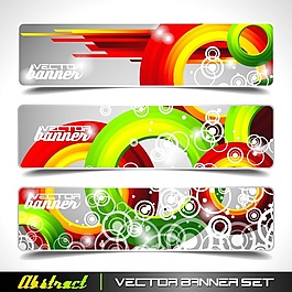 動感潮流banner矢量圖下載