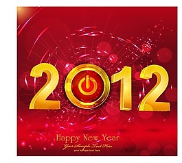 2012年新年快樂矢量下載