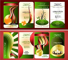 創(chuàng)意卡片設計矢量圖