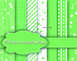 可愛剪貼布紋背景矢量圖