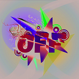 OFF字體設計矢量圖下載