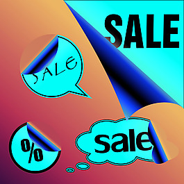 銷售打折標簽矢量圖下載