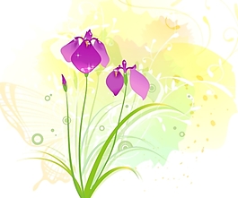 韓國(guó)卡通花紋矢量圖下載
