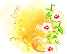 韓國(guó)卡通花紋矢量圖下載