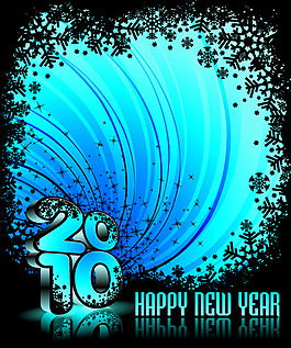 2010新年背景矢量圖下載
