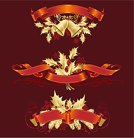 圣誕節(jié)花紋矢量圖下載