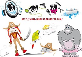 可爱卡通绘画矢量图下载