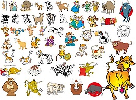 2009牛年矢量圖下載