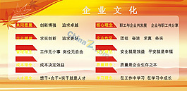 企業(yè)文化宣傳展板矢量
