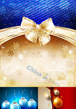 精美圣誕背景矢量圖