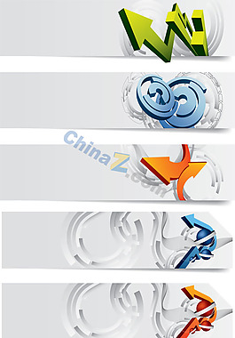 科技箭头banner免费矢量素材
