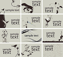 創(chuàng)意卡片背景矢量素材