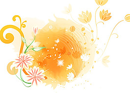 韓國(guó)卡通花紋矢量圖下載